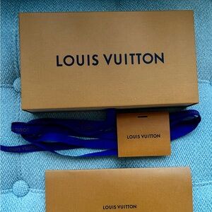 Louis Vuitton Wallet Box w/Ribbon & Envelope.